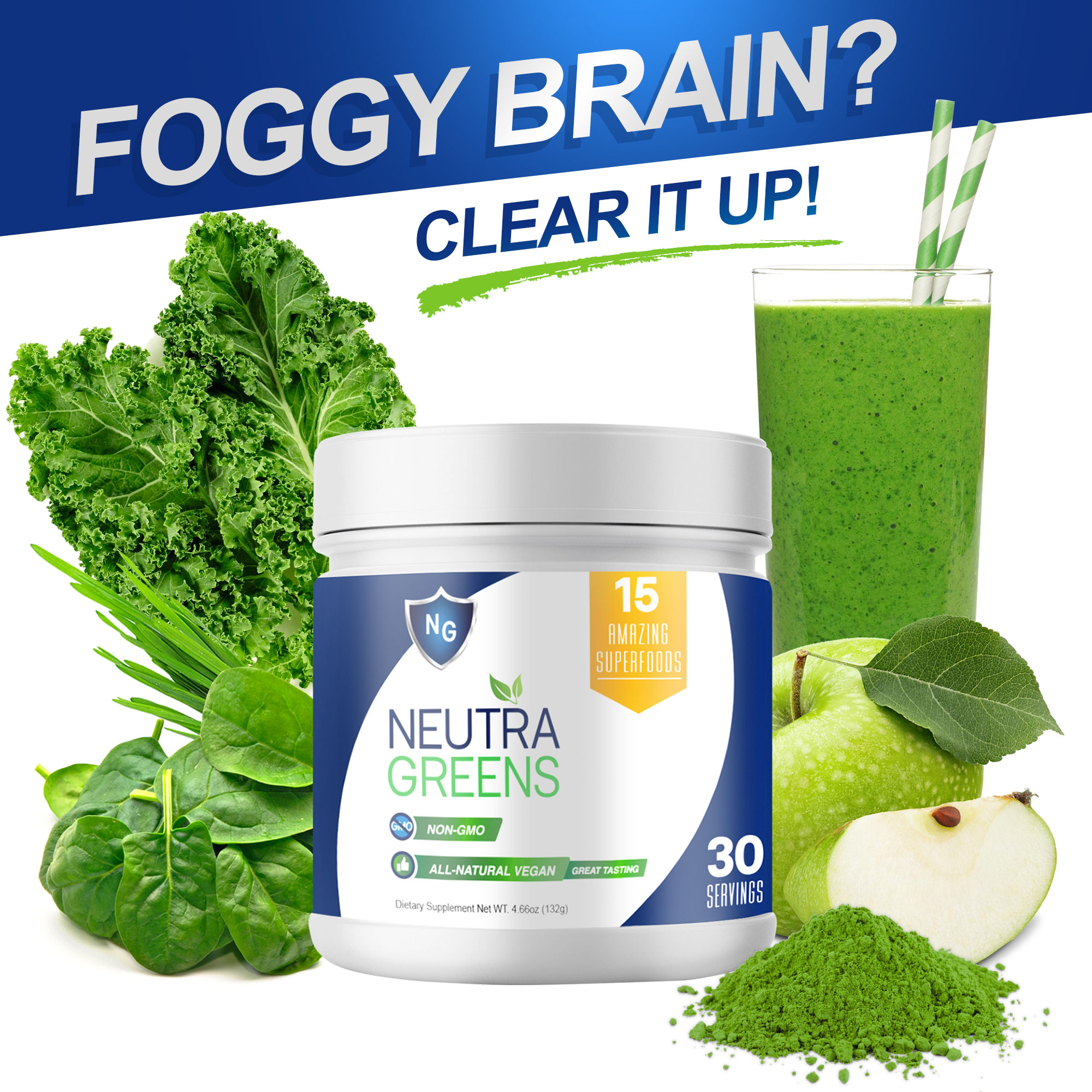 NeutraGreens Review: Top Green Juice Powder With The Power of 15 Great Superfoods